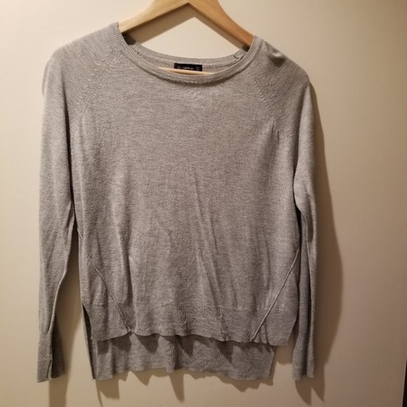 ZARA KNIT BASIC GREY SWEATER SWEATSHIRT CASUAL - Picture 1 of 5